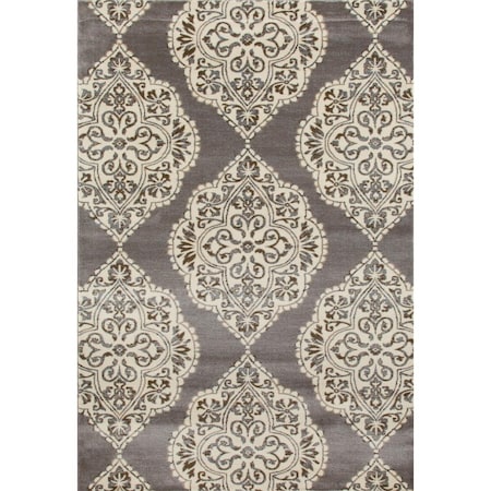Standalone Arabella Collection Medallion Woven Area Rug - Gray - 4 x 6 ft. ST2998375